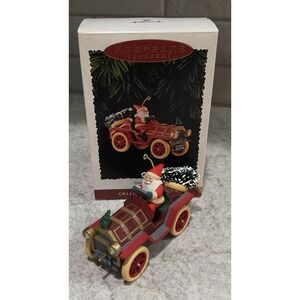 Hallmark Keepsake Ornament Santas Roadster Here Comes 17th Santa Collectors 1995